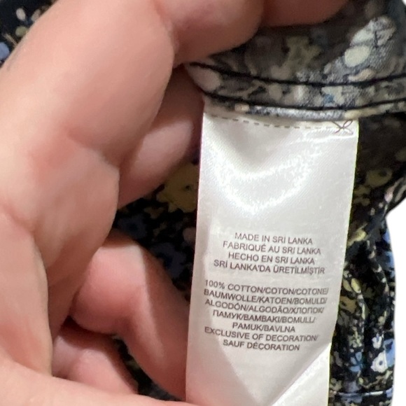 Lauren Ralph Multi-Colored Front Button Long Sleeve Top in Size XXS EUC - Picture 4 of 6